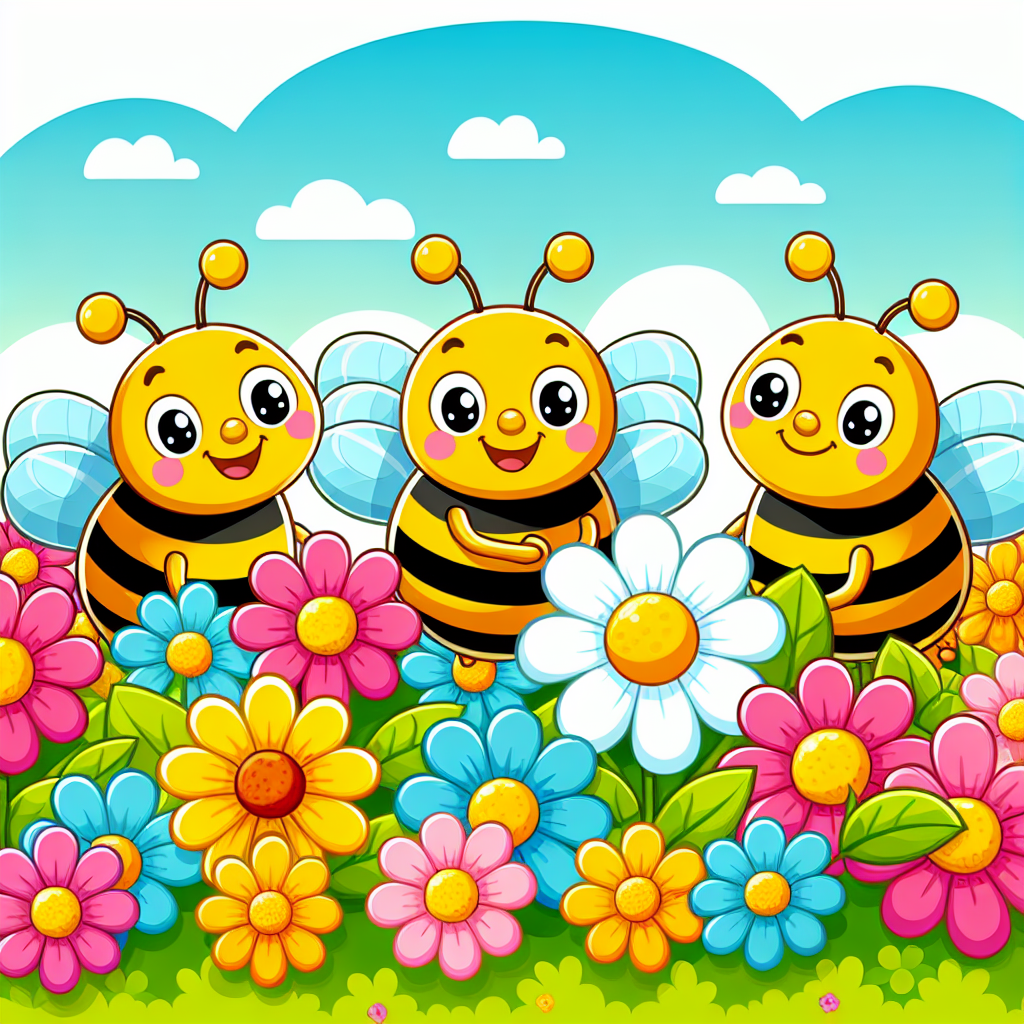 Happy Busy Bees Paint By Diamonds Art
