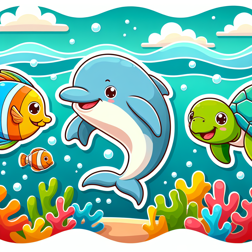 Fun Ocean Friends Painting By Diamonds Kit