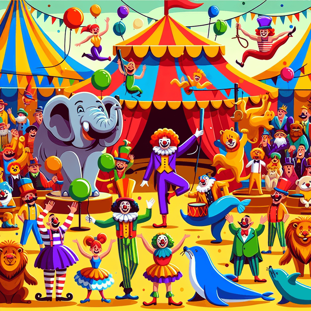 Happy Circus Paint By Color