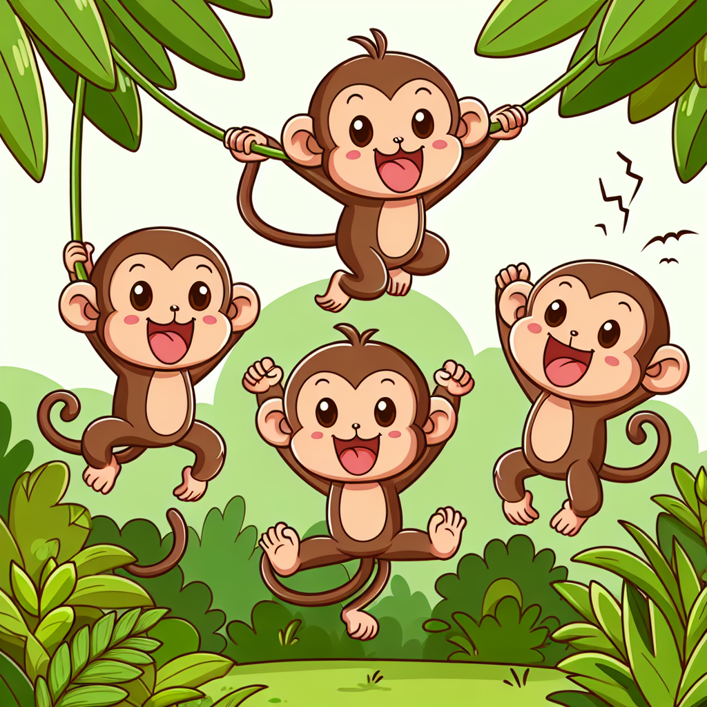 Cheeky Monkey Jungle Party Paint By Diamonds Kits