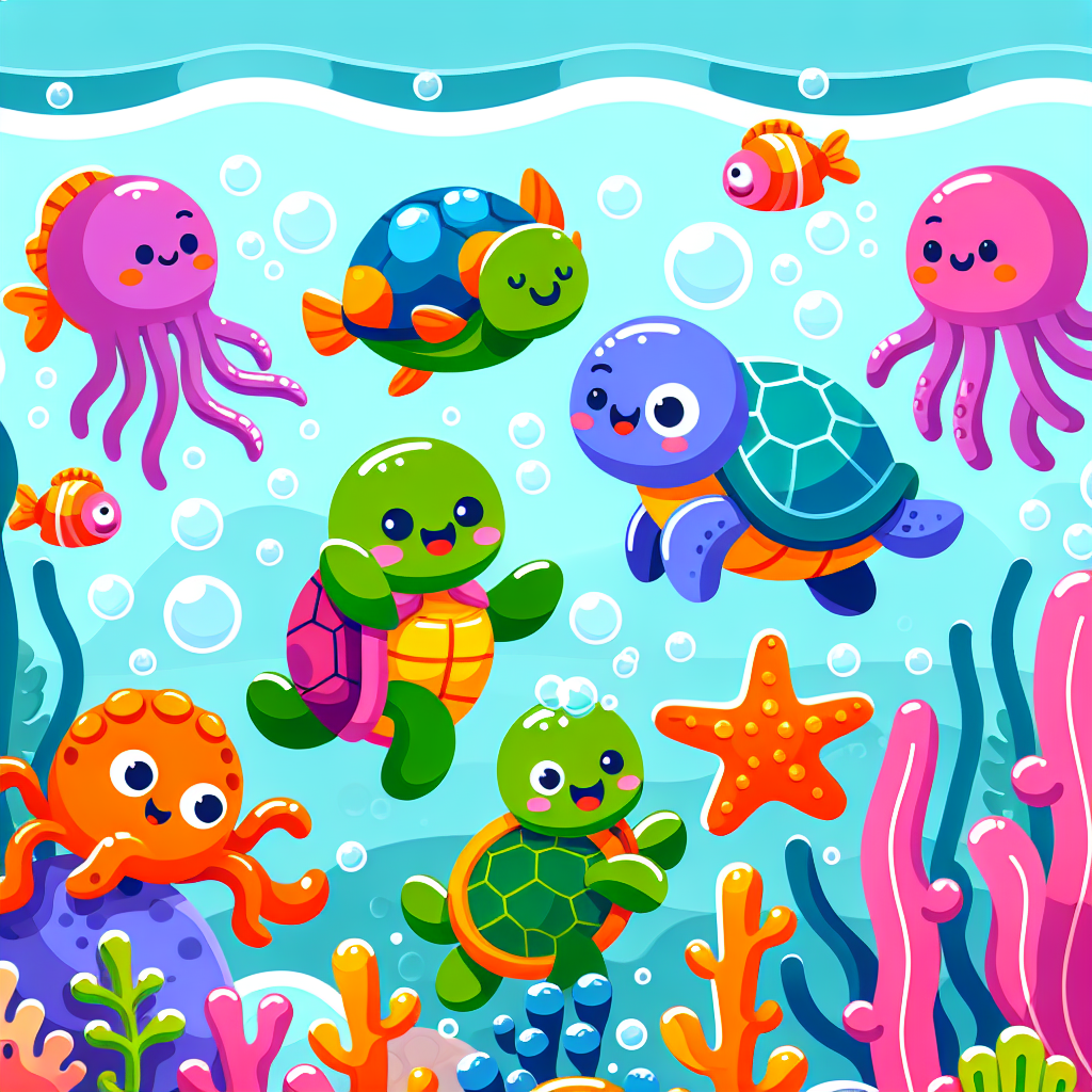 Undersea Party Splash Paint By Diamonds Art