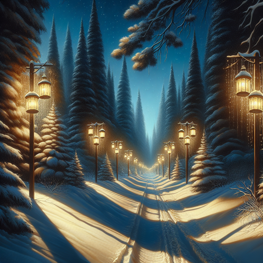 Winter Glow Painting By Diamonds Kit