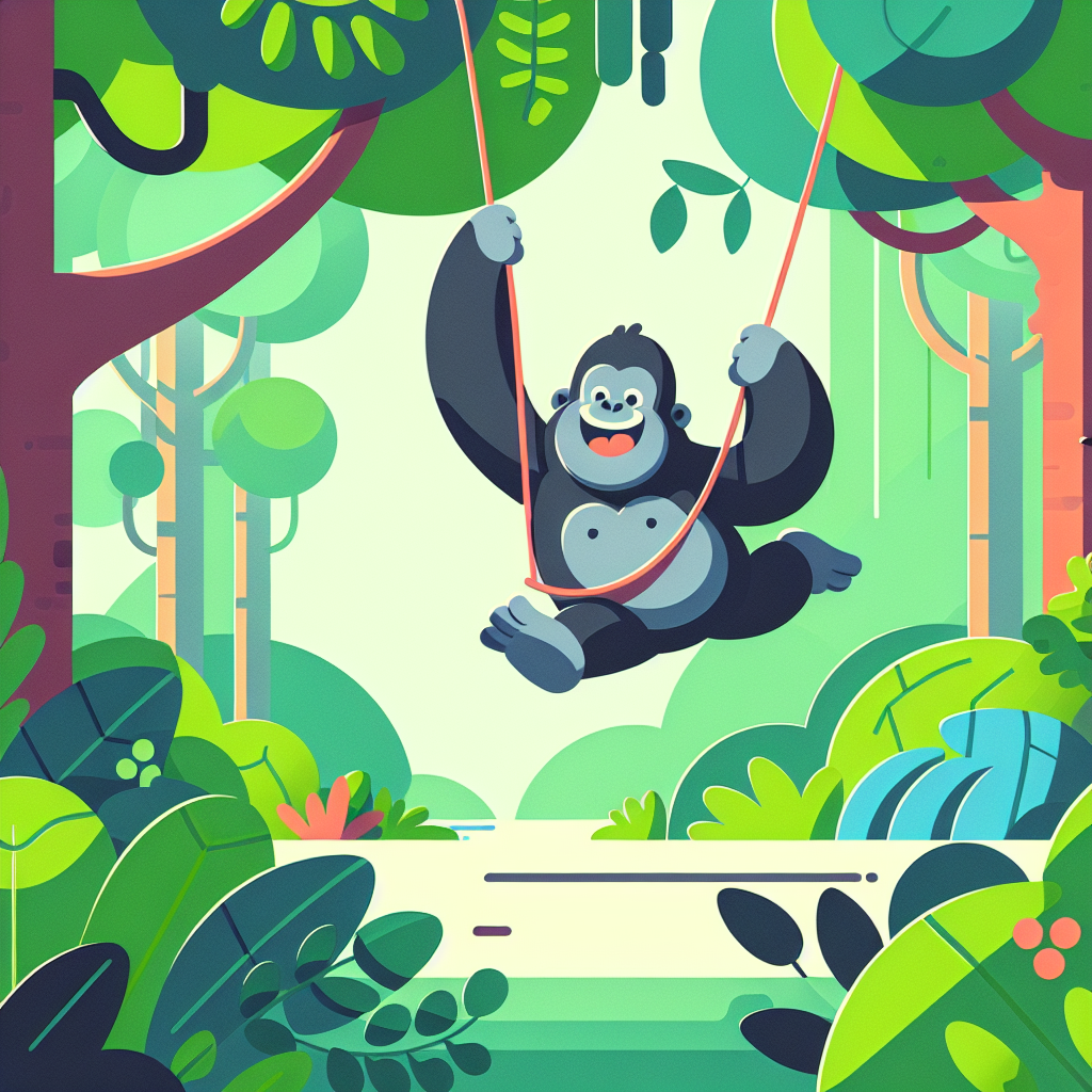Gigantic Gorilla Getaway Paint By Diamonds