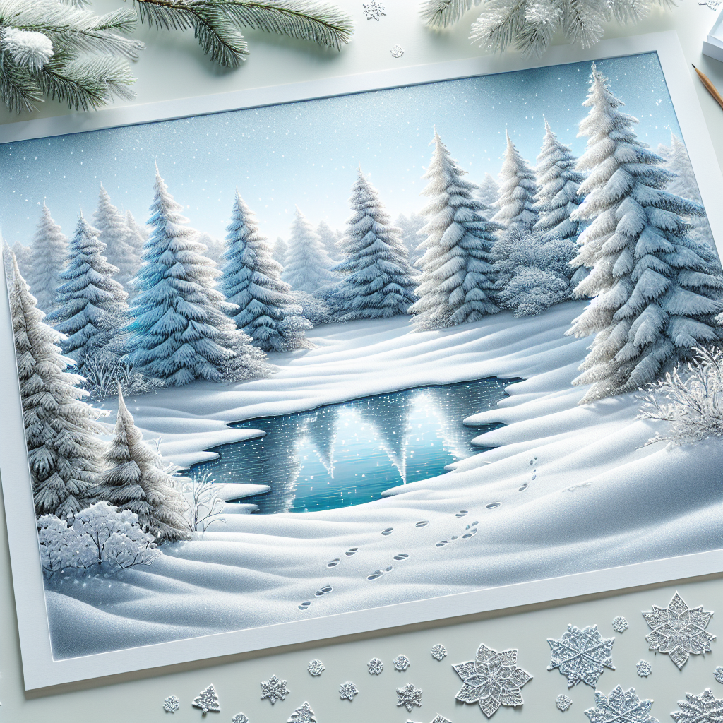 Frosty Winter Landscape Diamond Painting