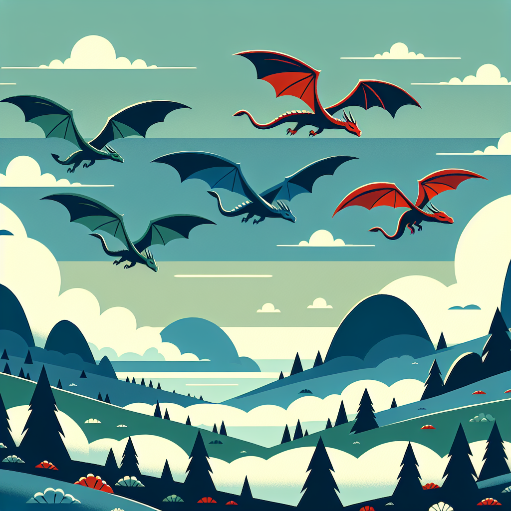 Mystical Dragon Valley Painting Diamond Kit