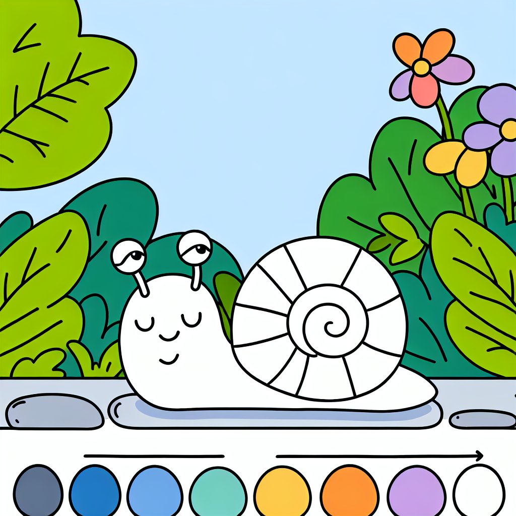 Garden Snail's Journey Painting Diamond Kit