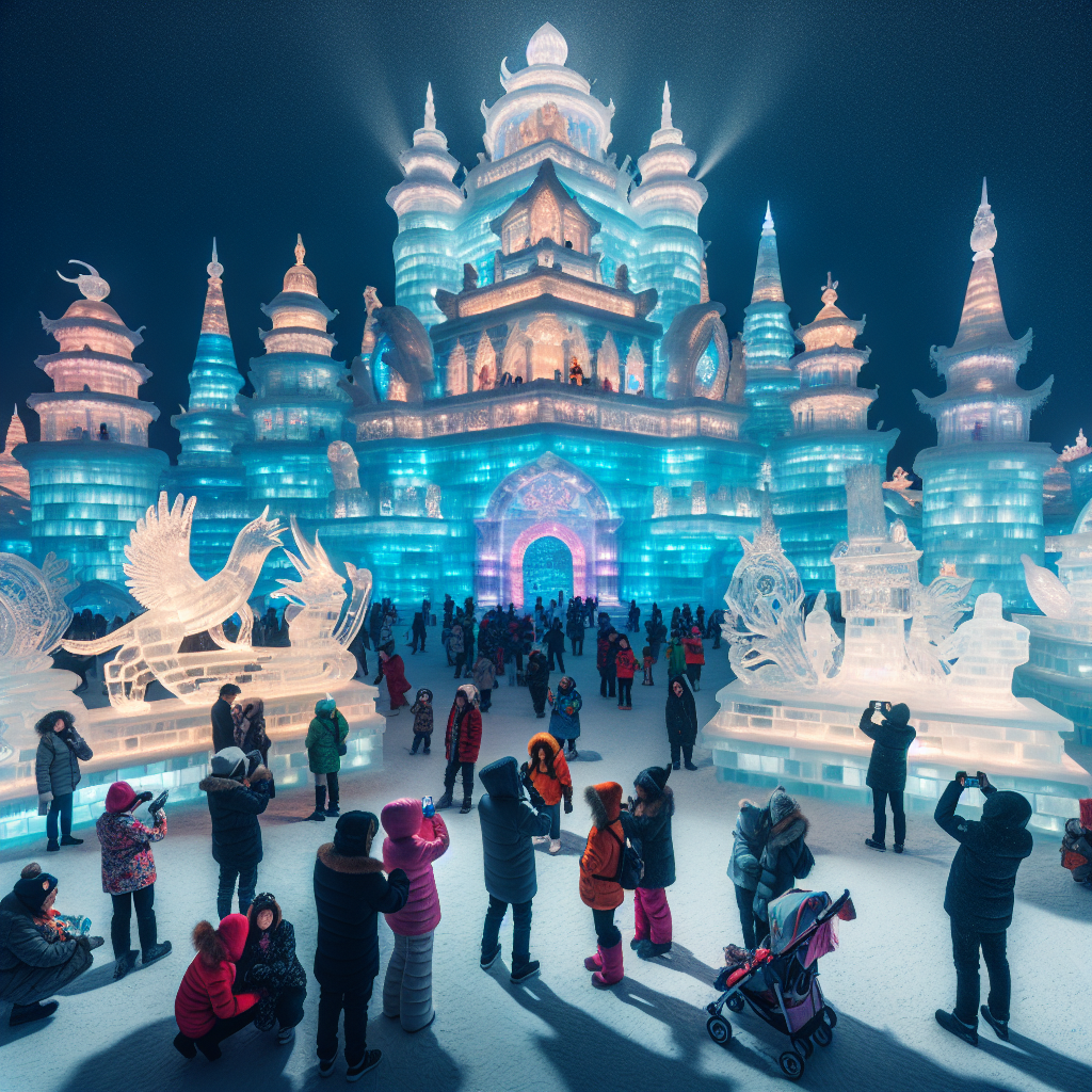 Harbin Ice And Snow Sculpture Festival Diamonded Painting Kits