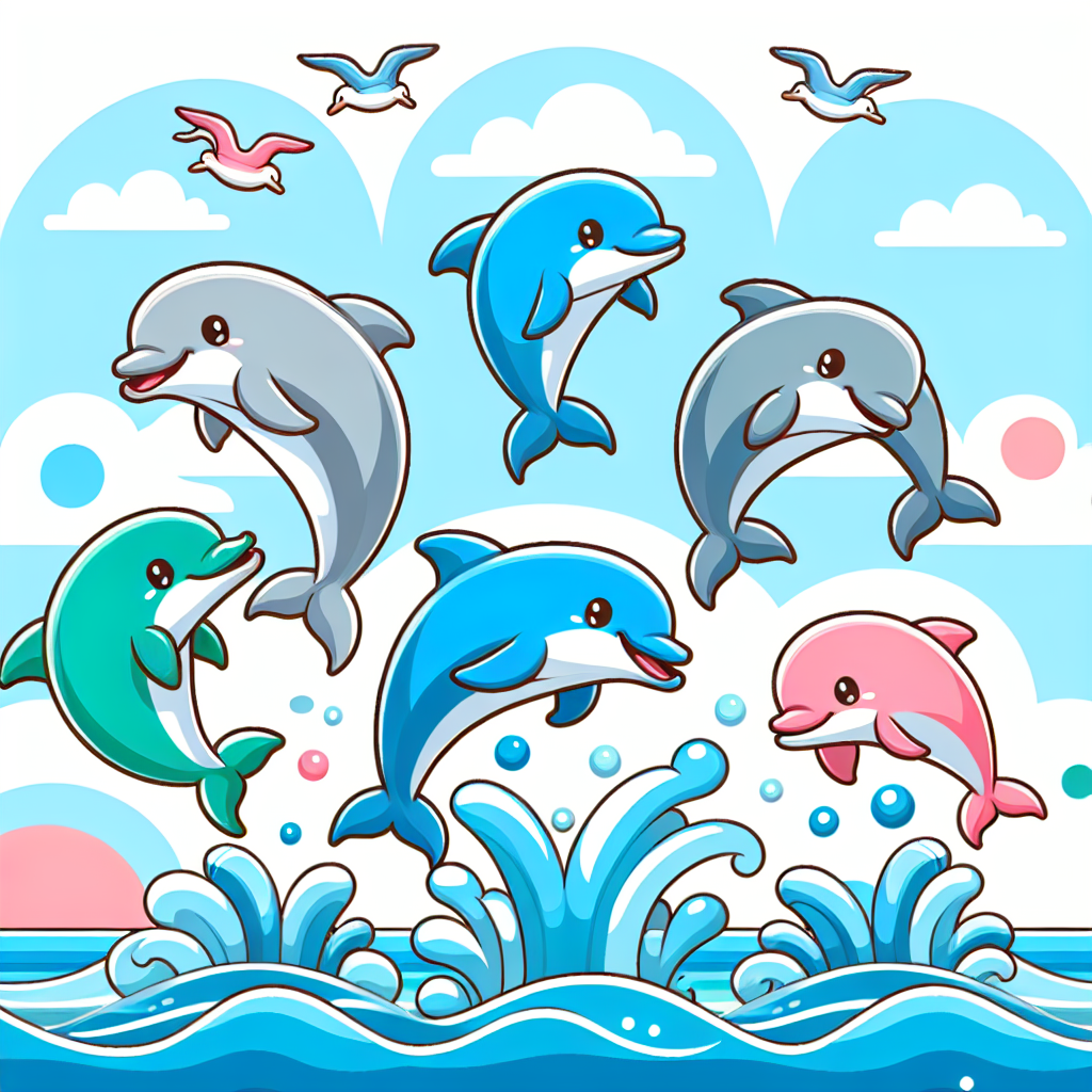 Dance Of The Dolphins Painting Diamond Kit
