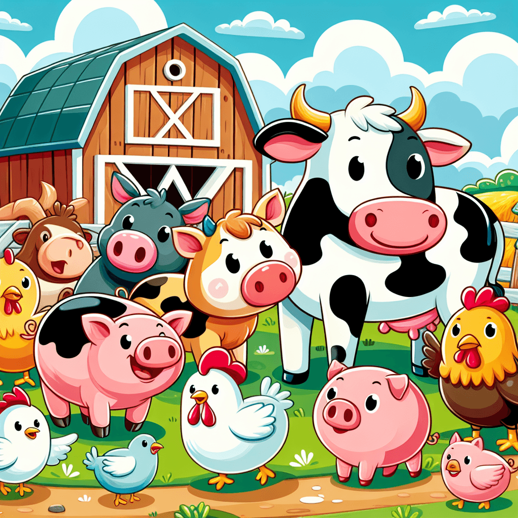 Sunny Farm Friends Painting By Diamonds Kit