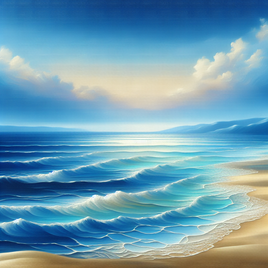 Serene Ocean Breeze Painting Diamond Kit