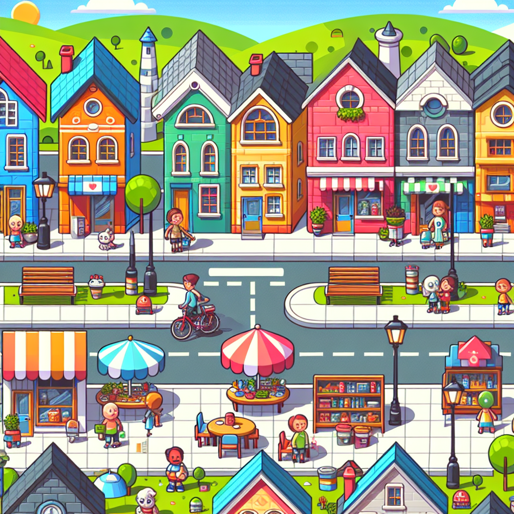 Charming Townscape Adventure Painting Diamond Kit