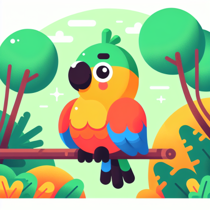 Lively Rainbow Parrot Paint By Diamonds Art