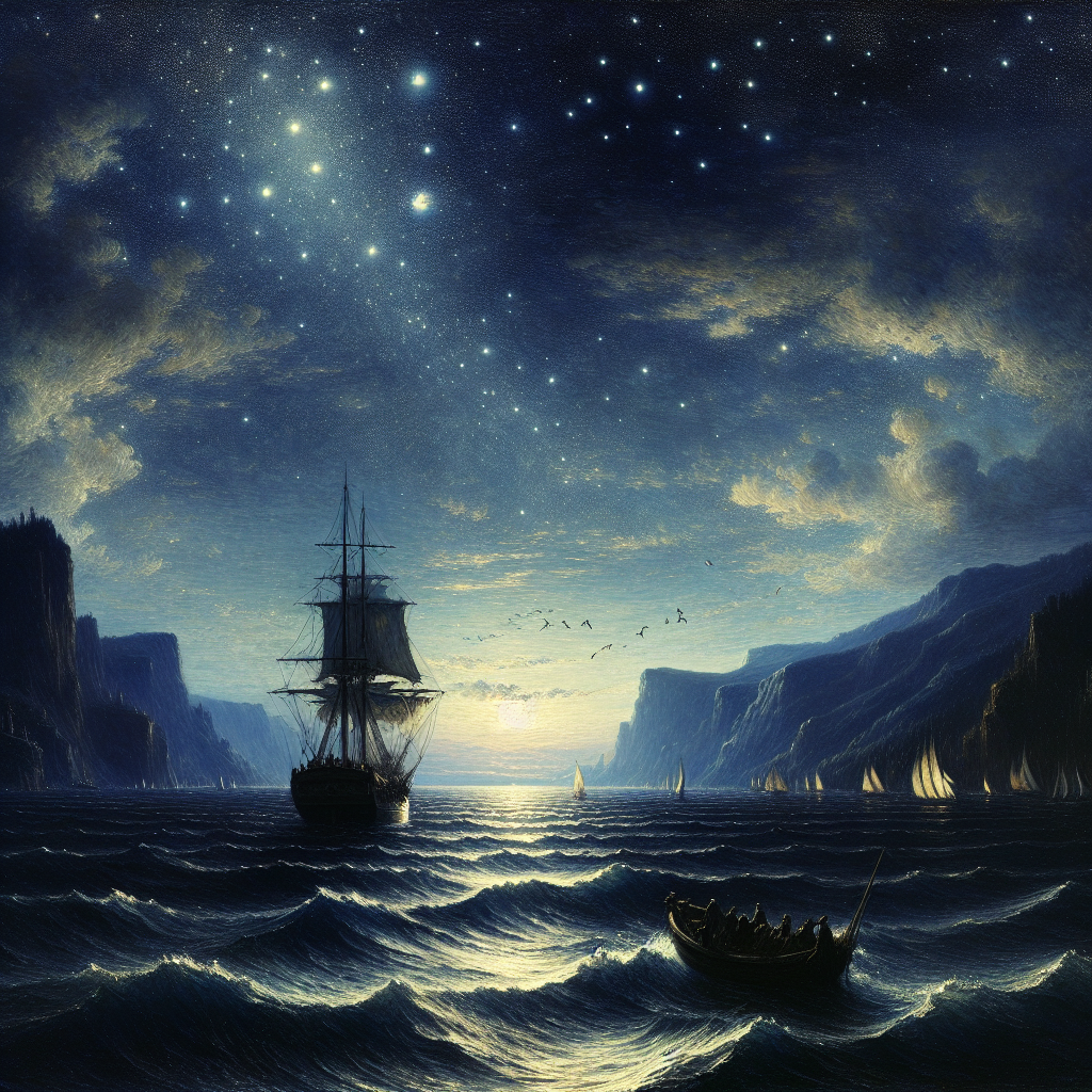 Nautical Night Voyage Paint By Diamond