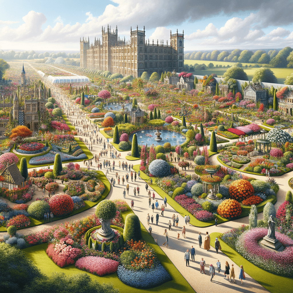Hampton Court Palace Flower Show - London Painting By Diamonds Kit