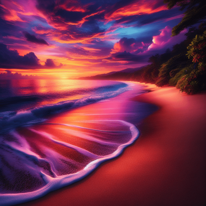 Coastal Sunset Painting Diamond Kit