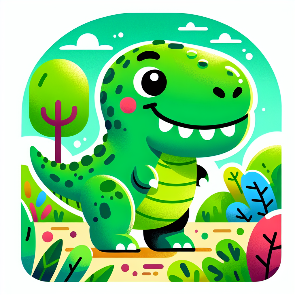 Charming Little T-Rex Paint By Color