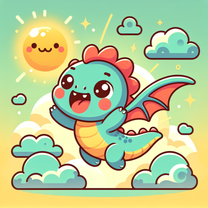 Daring Little Dragon Painting By Diamonds Kit