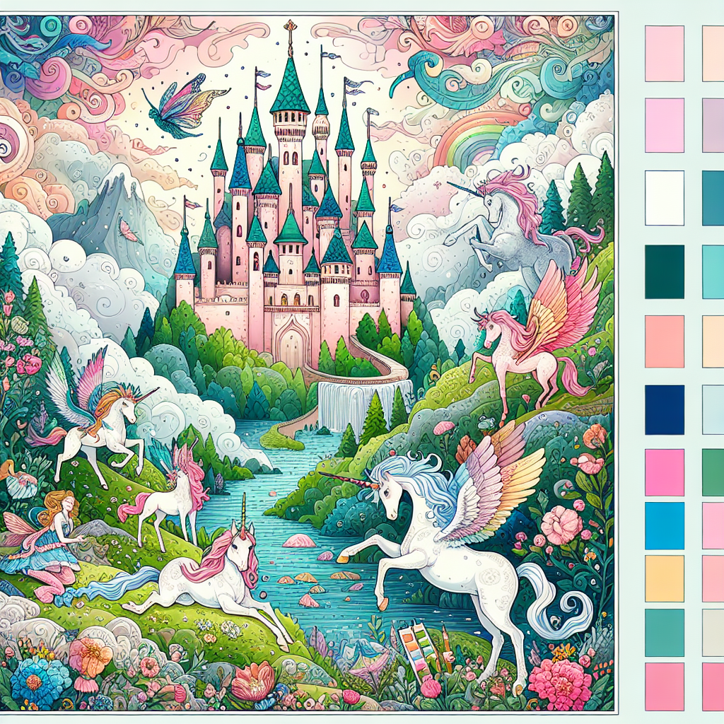 Whimsical Fairy Tale Landscape Diamond Painting