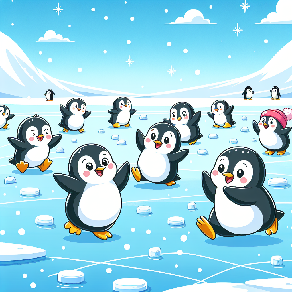 Penguin Playtime Paint By Color