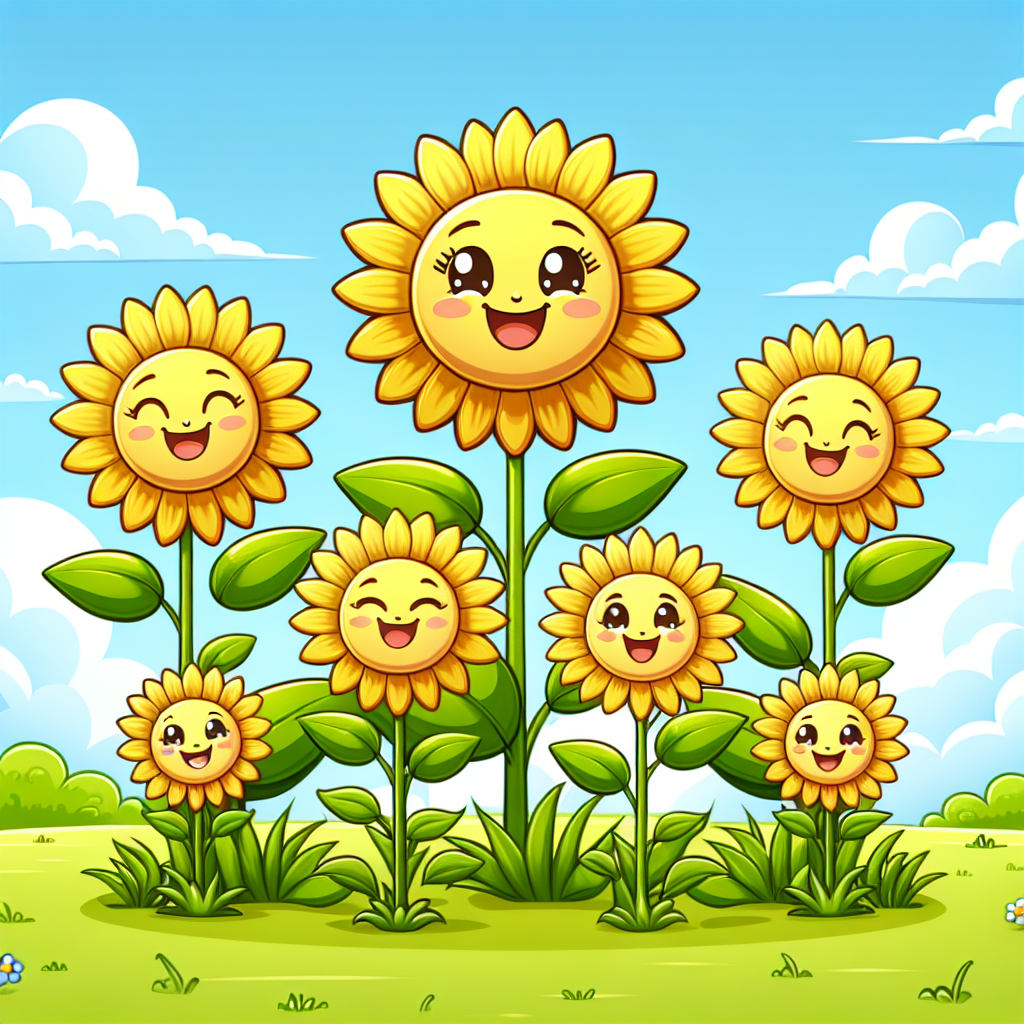 Happy Sunflower Family Diamond Painting