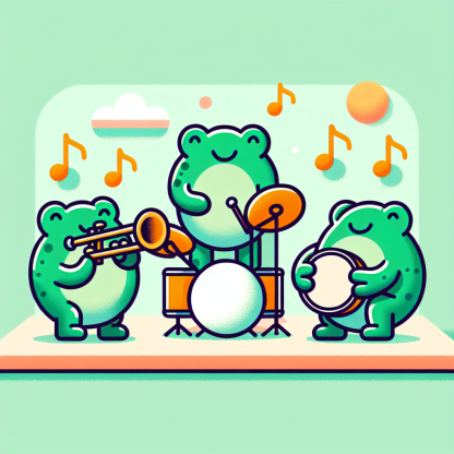 Jolly Jazz Frogs Paint By Diamond