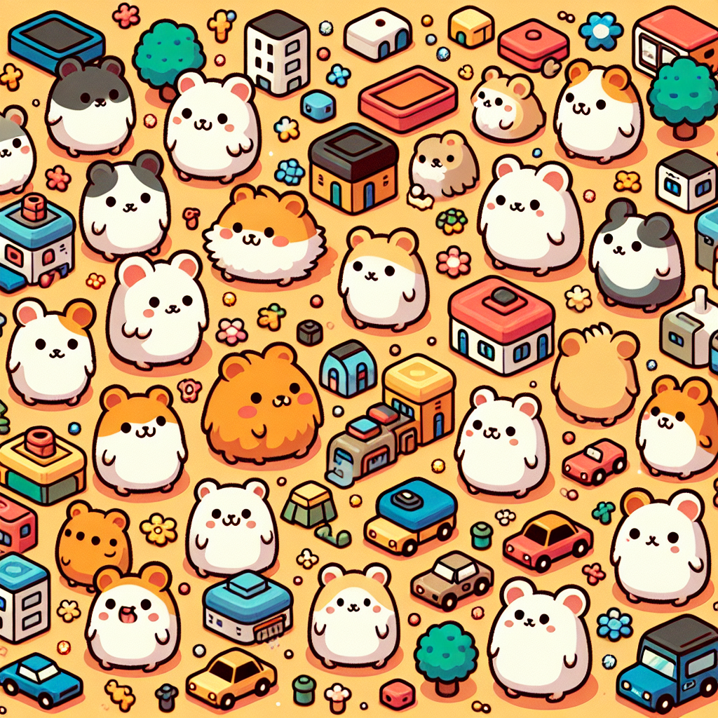 Happy Hamster Town Diamond Painting