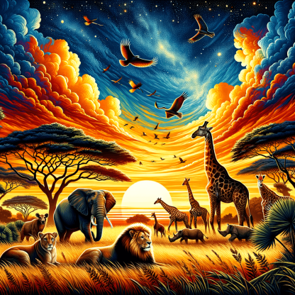 Safari Adventure Paint By Color