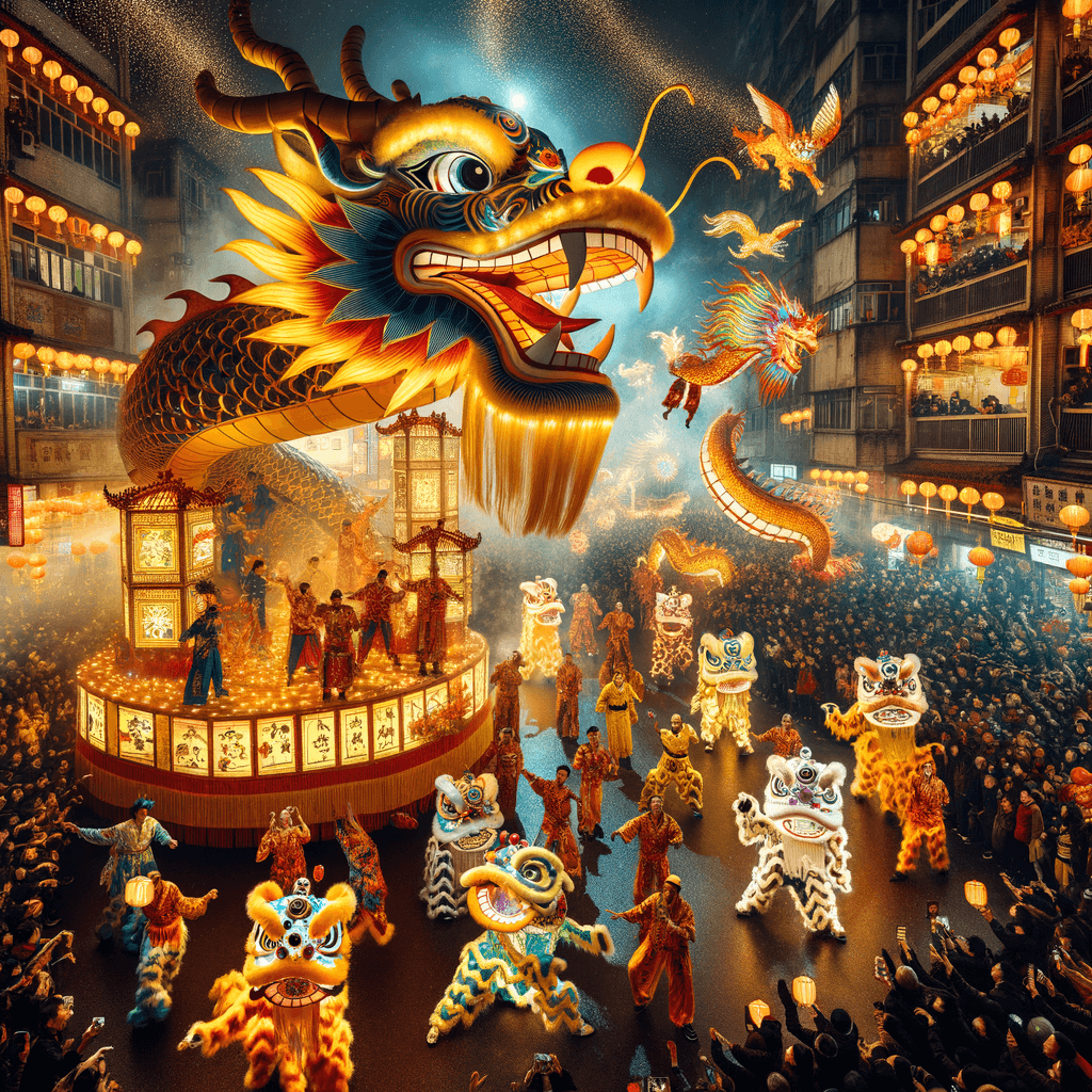 Chinese New Year Parade - San Francisco, USA Painting By Diamonds Kit