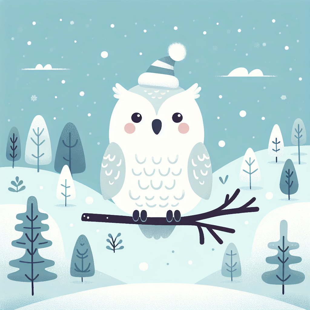 Cheerful Snowy Owl Painting By Diamonds Kit