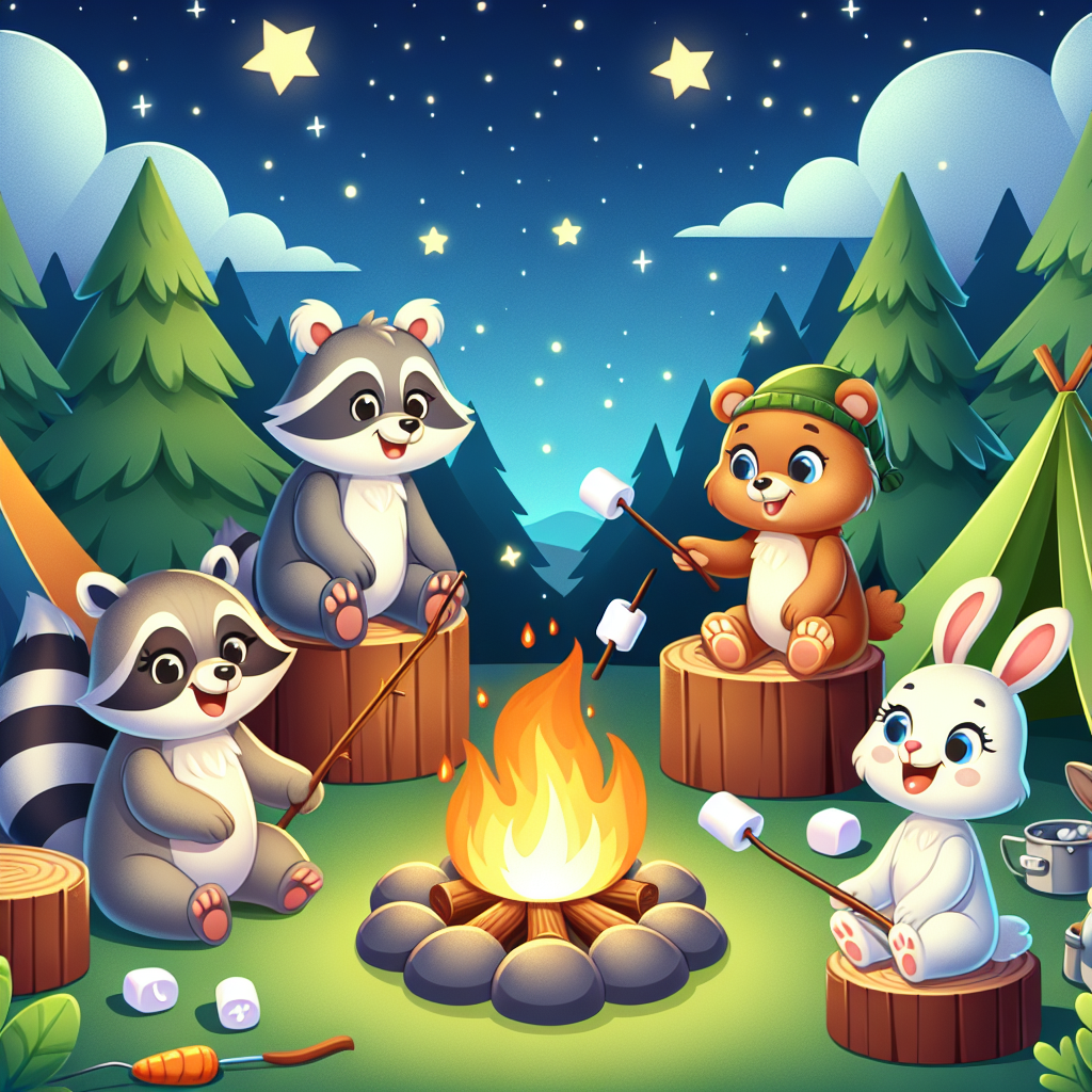 Friendly Animal Camp Paint By Color