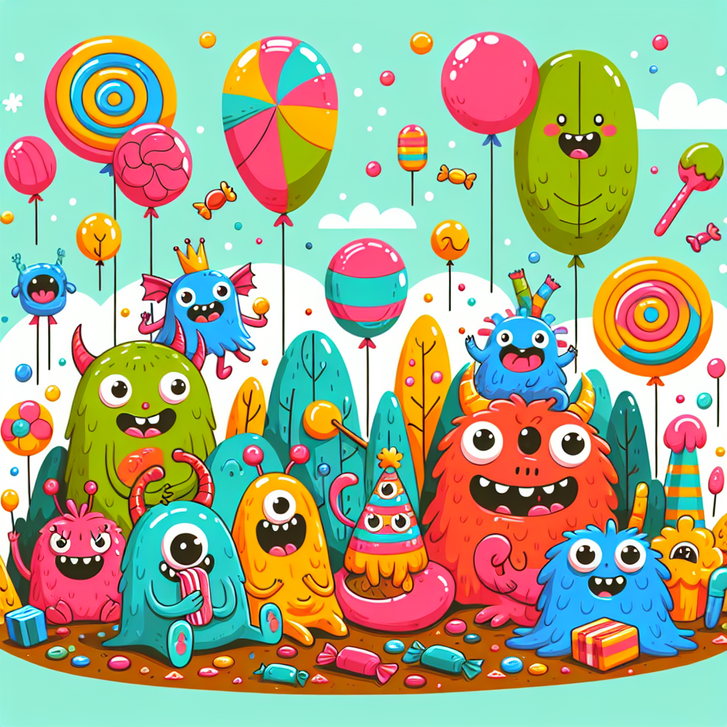 Mischievous Monsters Paint By Color