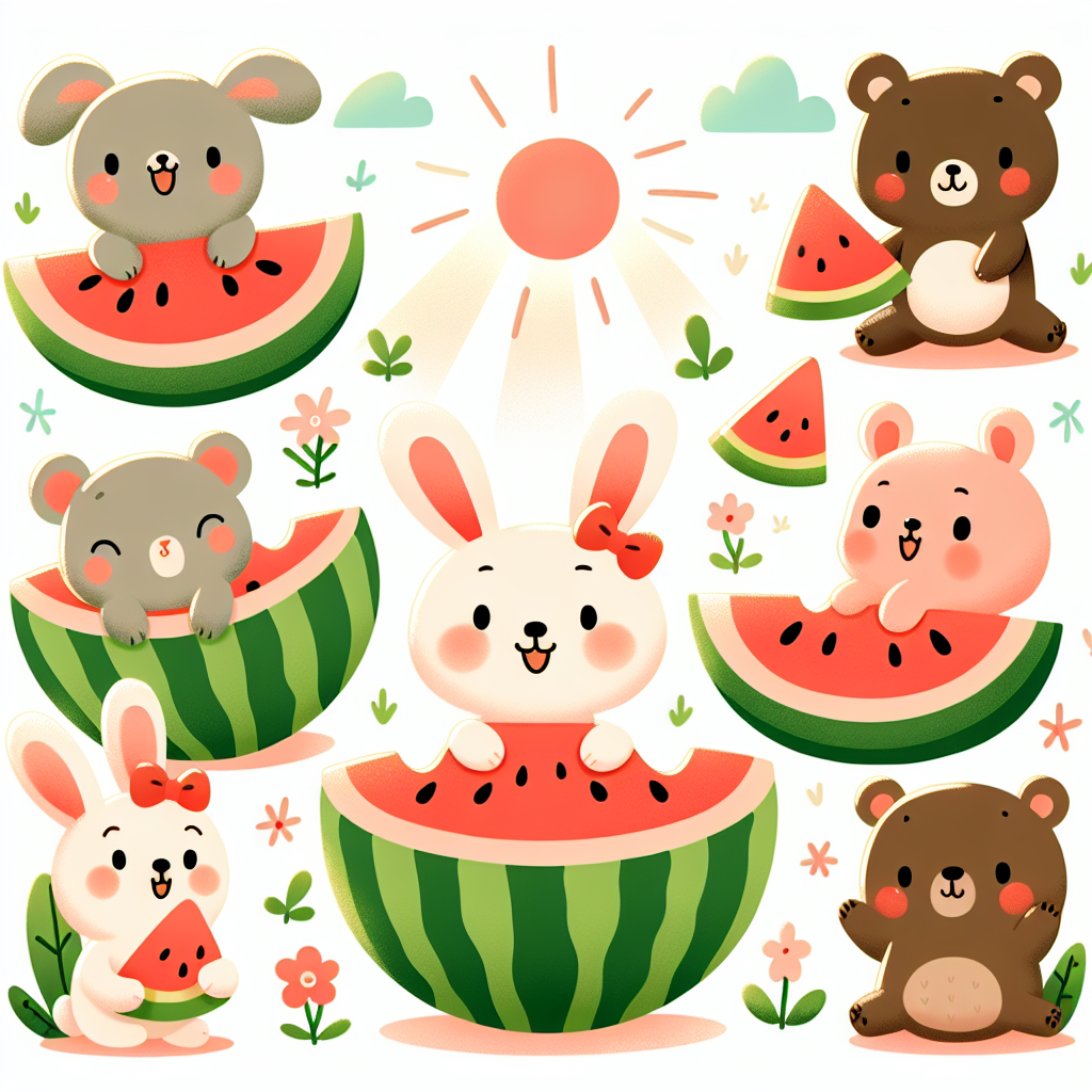 Whimsical Watermelon Party Paint By Diamonds Art