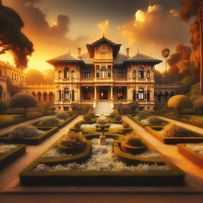 Elegant Colonial Estate Paint By Diamonds