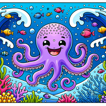 Giggles The Octopus Paint By Color