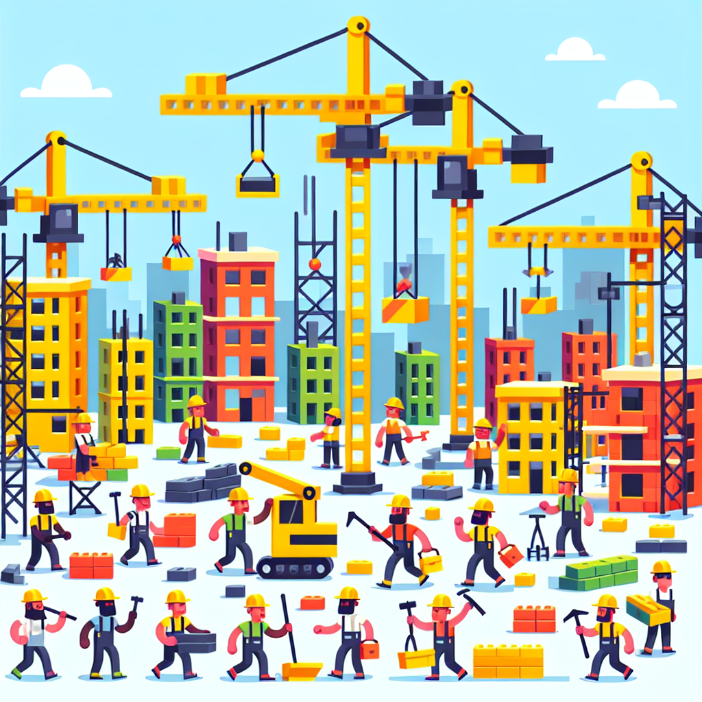 Busy Town Builders Paint By Diamond