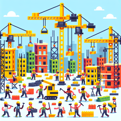 Busy Town Builders Paint By Diamond