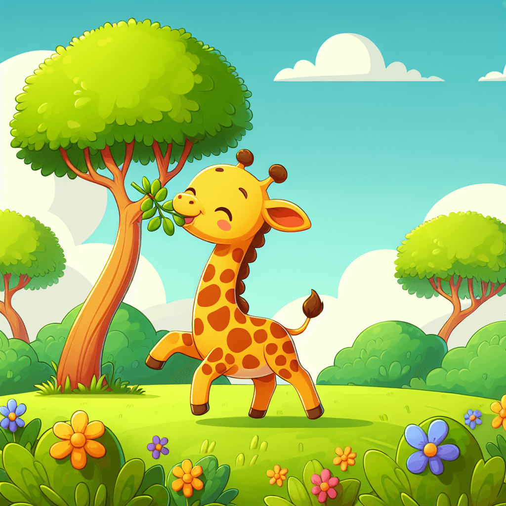 Cheery Giraffe Paint By Color