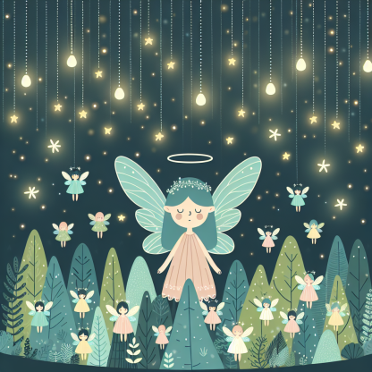 Fairy Light Forest Paint By Diamond