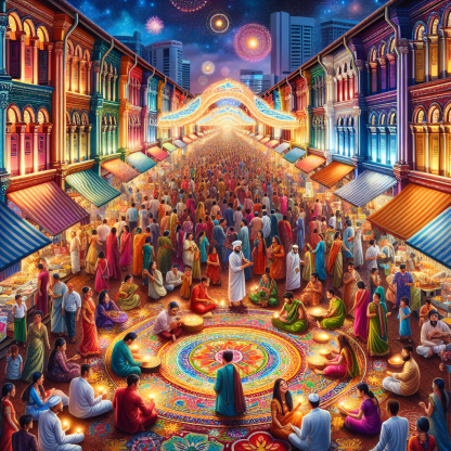 Diwali Light Festival - Singapore Paint By Diamonds Kits