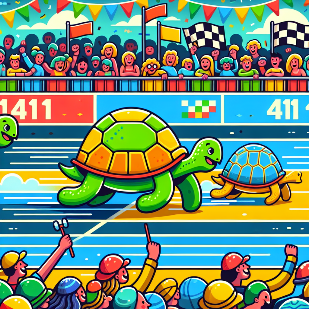 Racing With Speedy Turtles Painting By Diamonds Kit