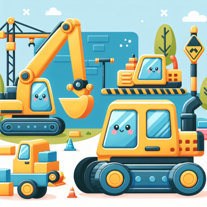 Construction Crew Challenge Painting Diamond Kit