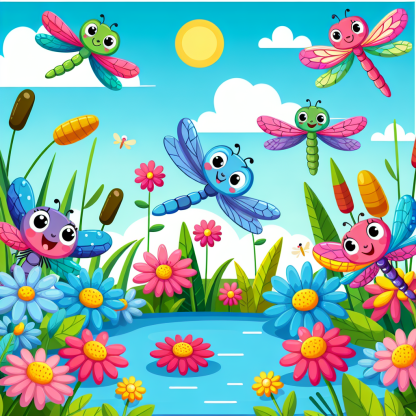 Daring Dragonfly Expedition Diamond Painting