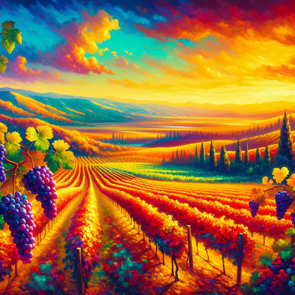 Rustic Vineyard Charm Painting Diamond Kit