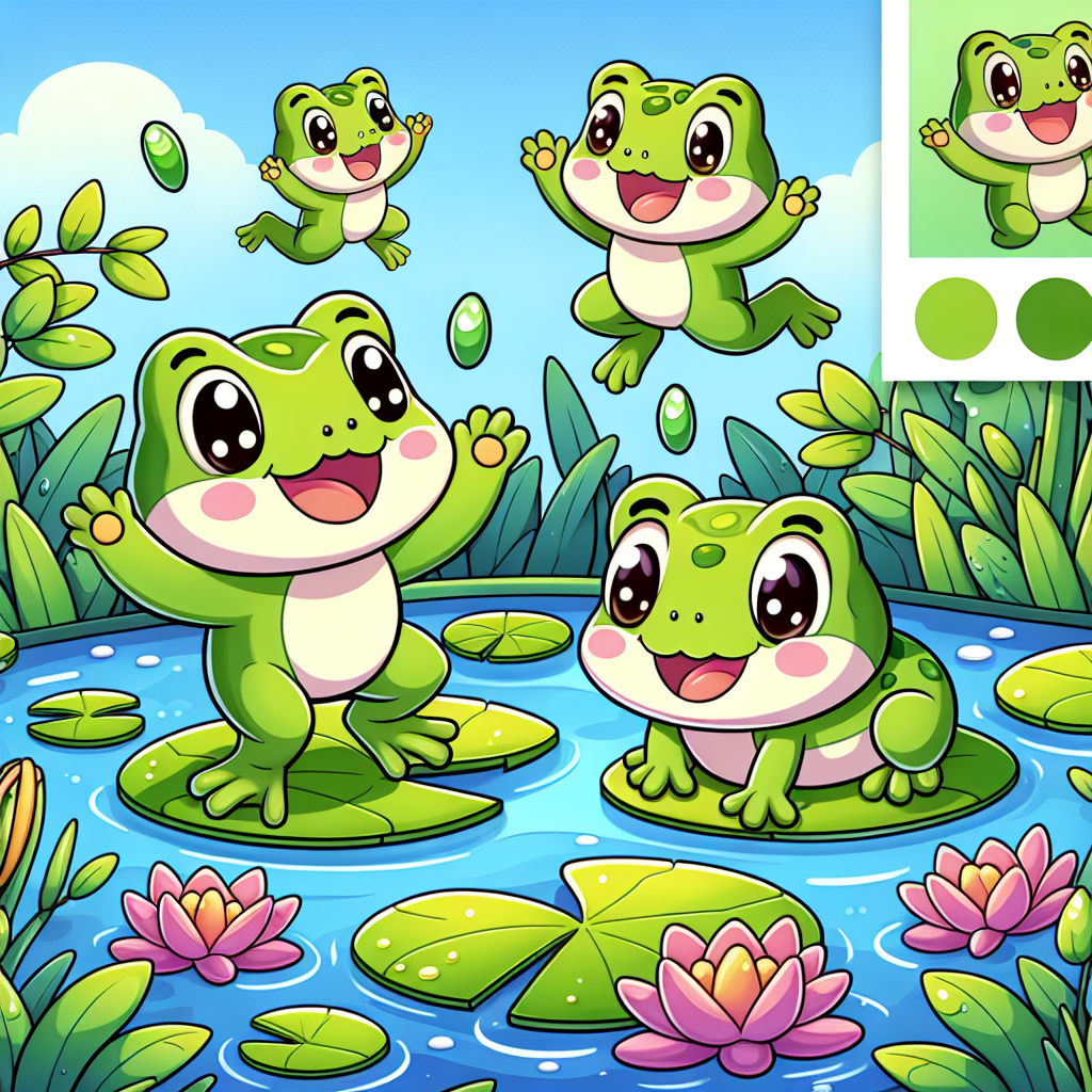 Charming Frog Family Paint By Diamonds Art