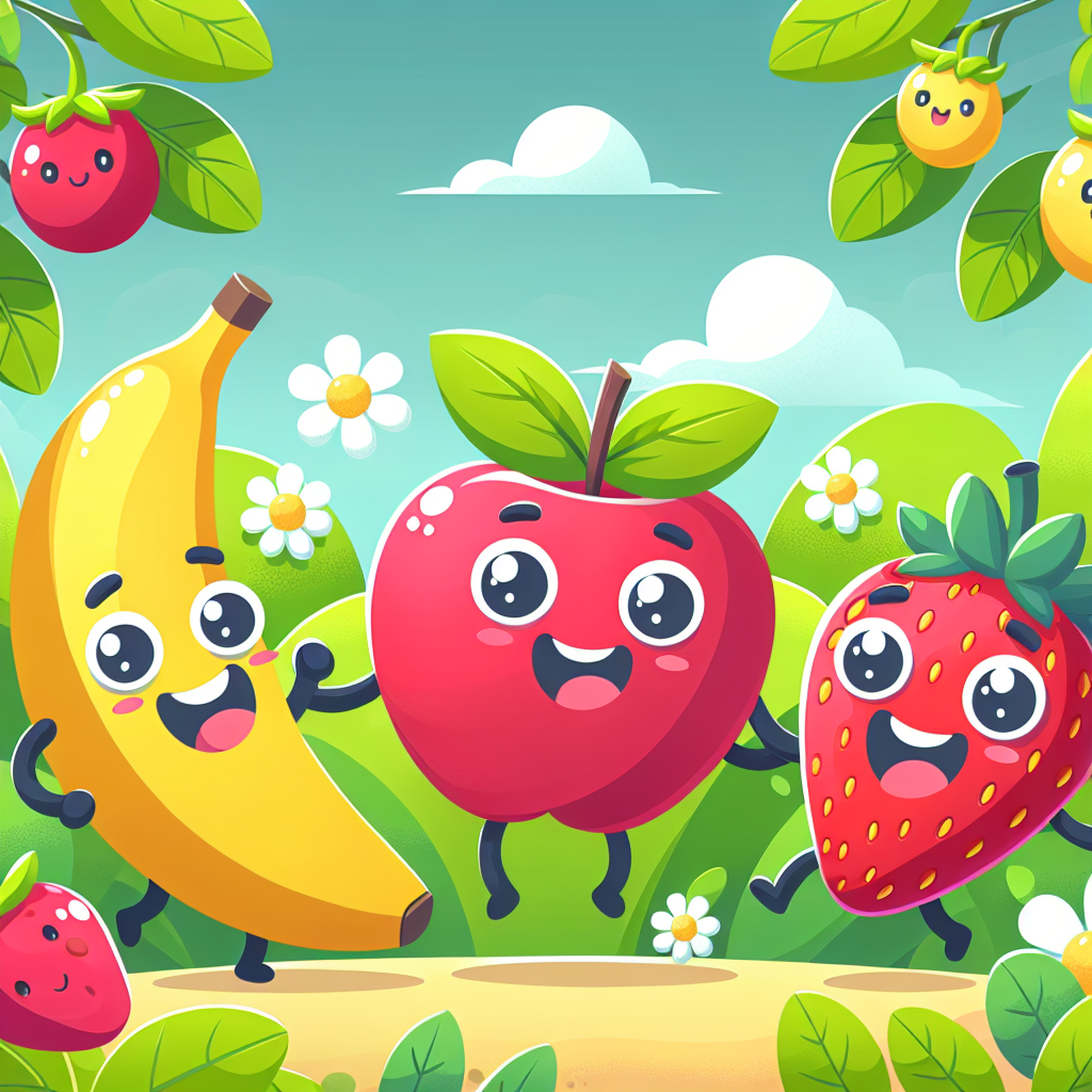 Joyful Fruit Friends Paint By Color