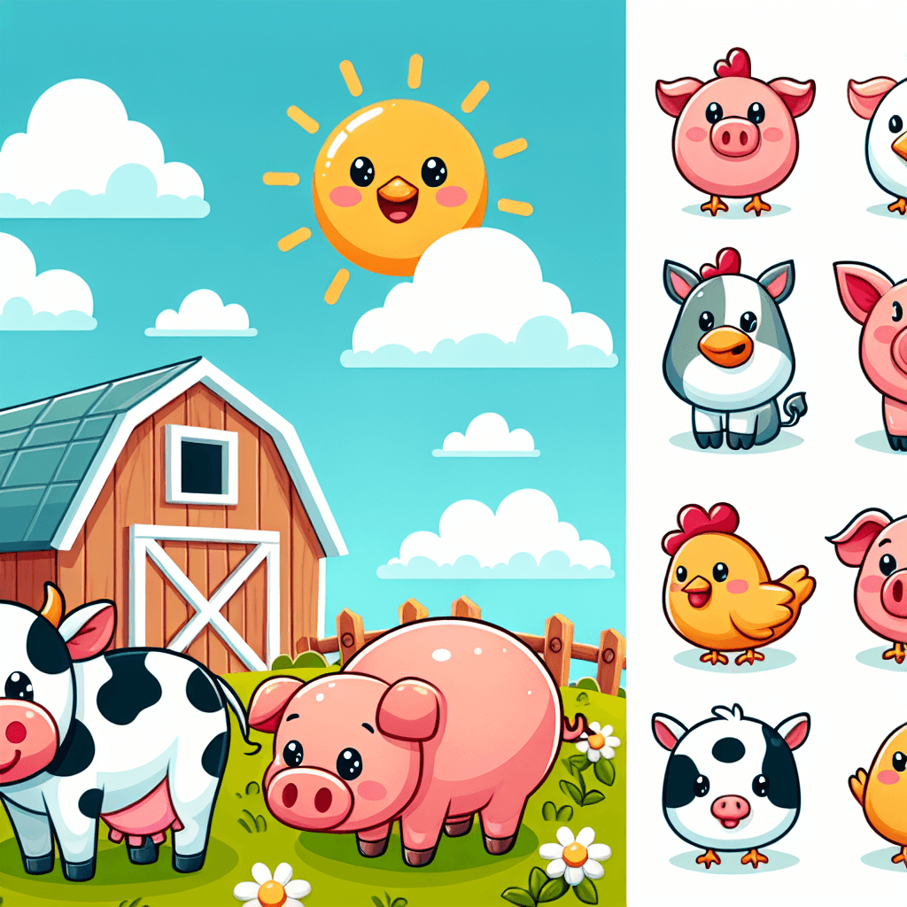 Sunny Days At The Farm Painting By Diamonds Kit