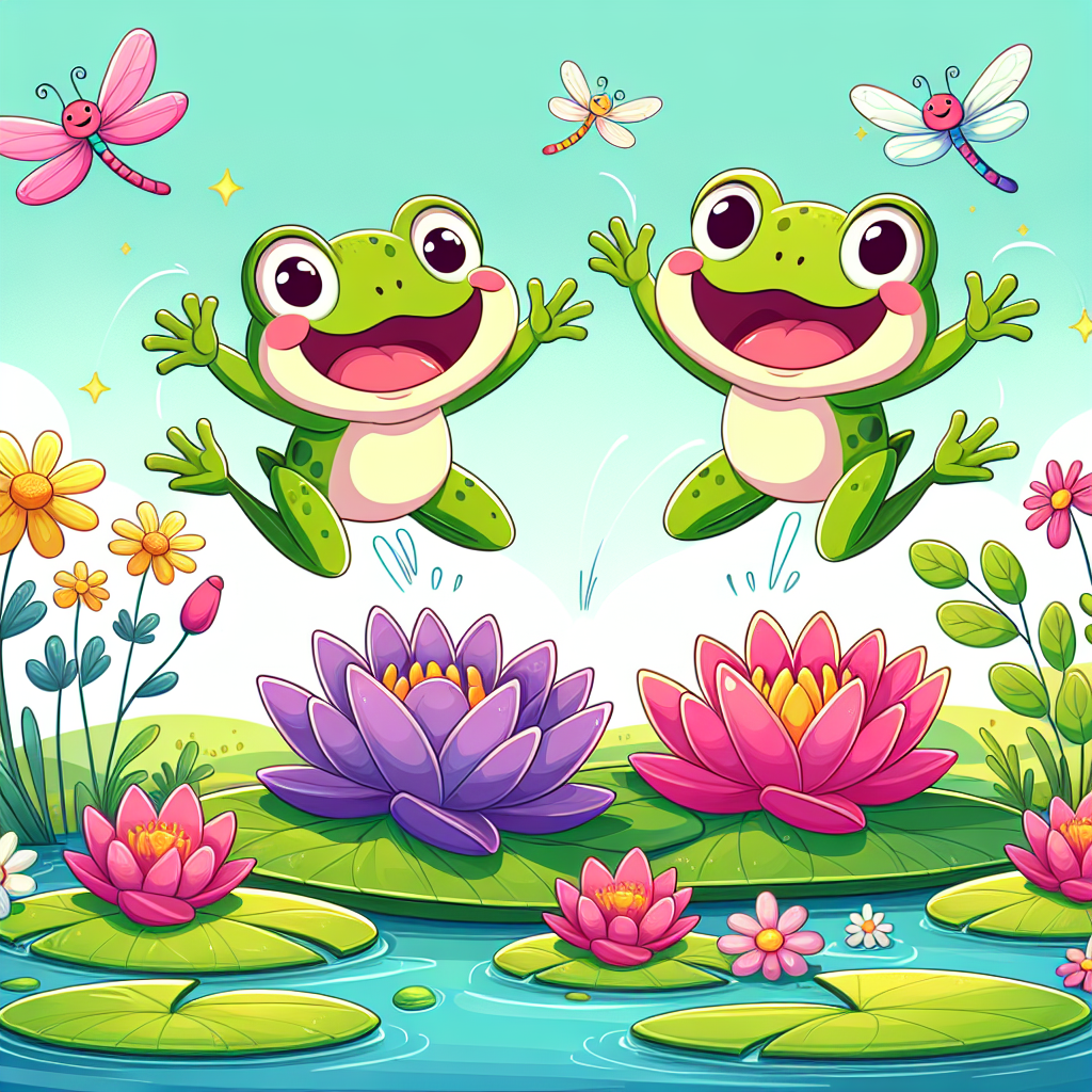 Lively Frogs Paint By Diamonds Art