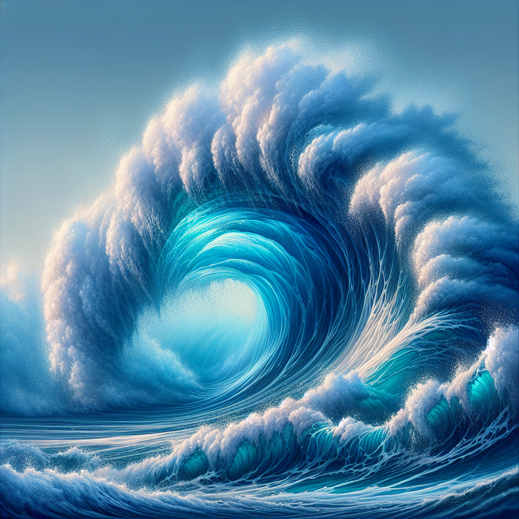Vibrant Ocean Wave Diamonded Painting Kits