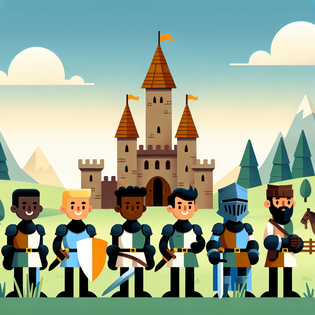 Knights And Castles Paint By Color