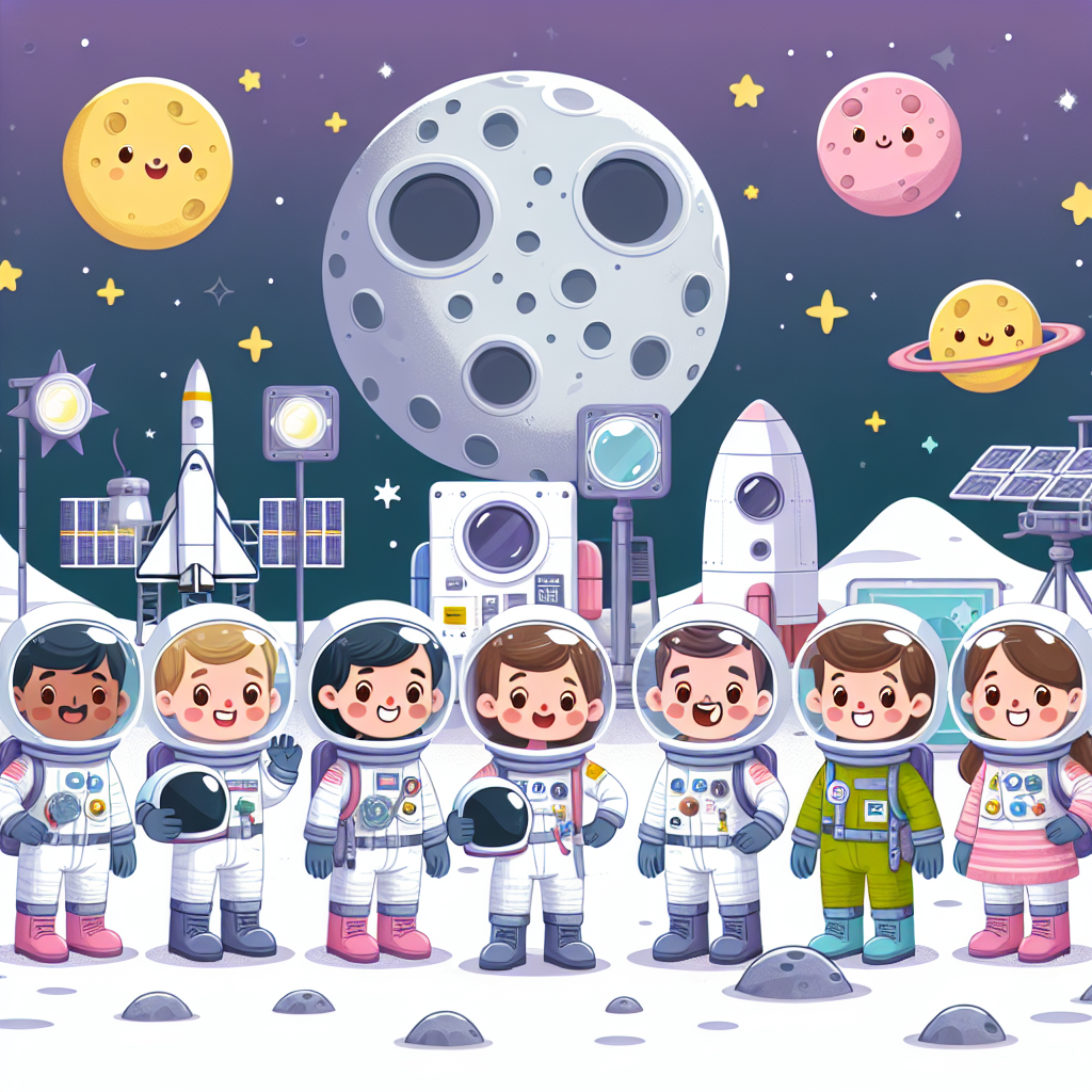 Lunar Space Station Paint By Diamond